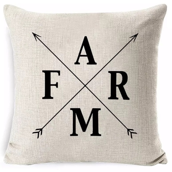 𝅺PILLOW Cover Farm/Arrows - Picture 1 of 3